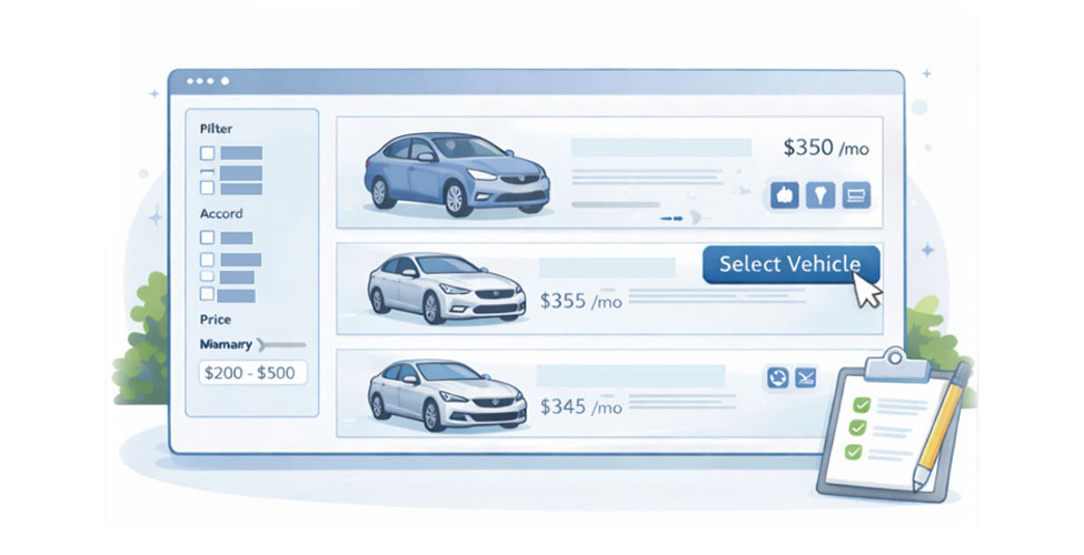 Browse vehicle inventory online