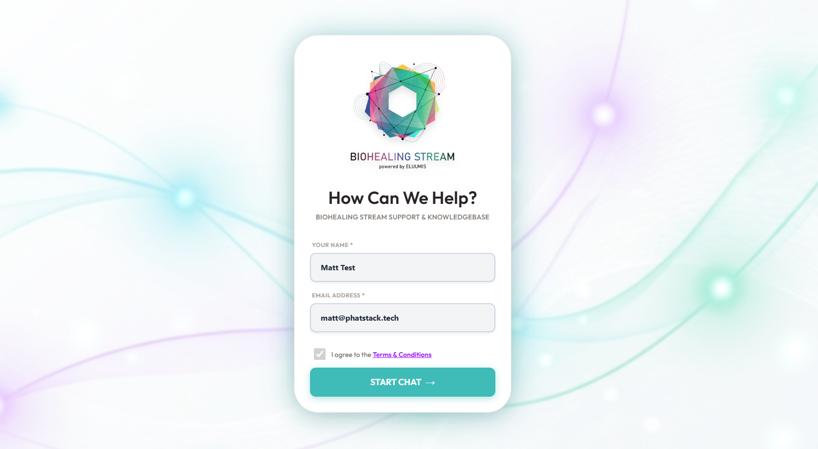 Chat Form Details
