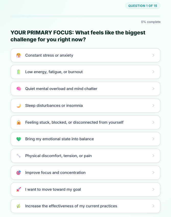 Question Flow — Primary Focus
