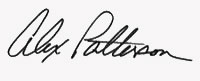 Alex Patterson signature