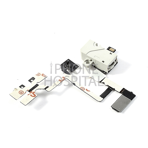 Audio-Jack Flex-Kabel in Weiß für iPhone 4