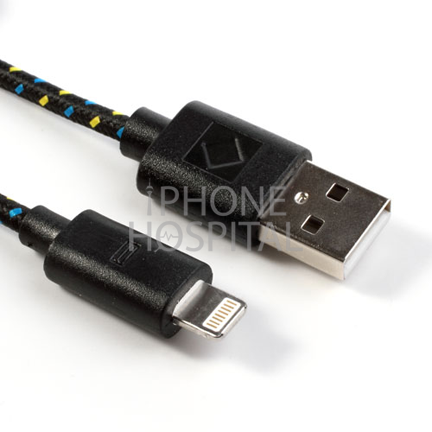 Lightning auf USB Kabel 3m Schwarz Geflochten für iPad 4 / 5 / 6 / iPad mini 1 / 2 / 3