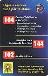 Coin Central De Atendimento 102-104-144 - 60 Créditos-020 - 19992000 - Logo Telepar Varias-Brasil Telecom PR 05 Paraná Telepar Brasil undefined
