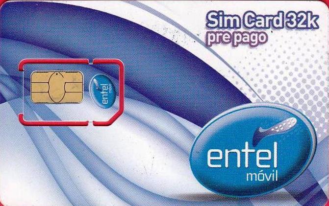 Coin Sim Card 32K Prepago-01 - GSM SIM-Entel Móvil Bolívia undefined