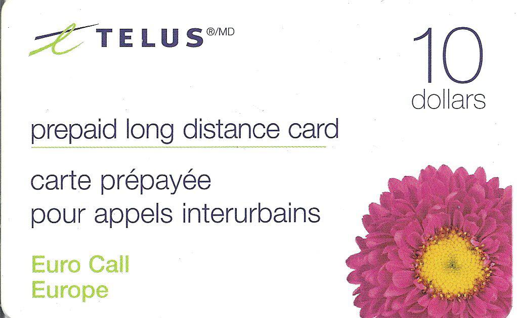 Euro CallTelus Prepaid Long DistanceTelus Canadá Collectgram