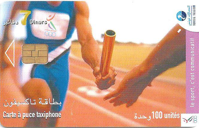 Coin Le sport cest communicatif-Chip Cards-Tunisie Telecom Tunísia undefined