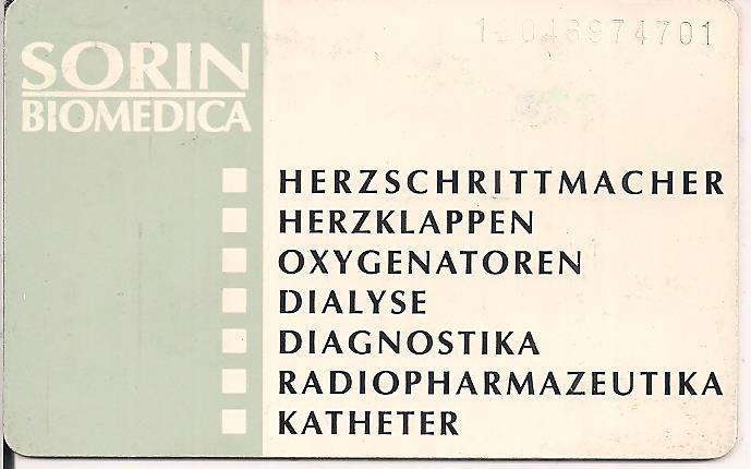 Coin Sorin Biomedica – Herzschrittmacher-Chip K-Deutsche Telekom Germany (Federal Republic) undefined