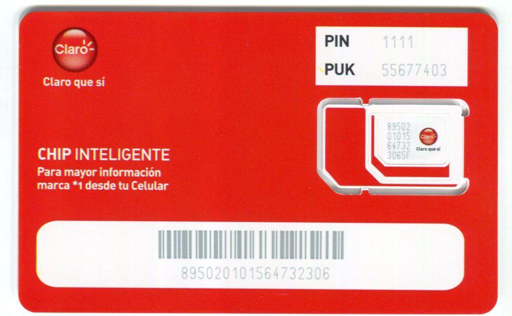 Coin Claro Que Sí - Red card-GSM SIM-Claro Guatemala undefined