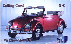 Coin TeleSammler - „Autoträume“ VW Käfer Cabrio 1958-CallingCard TS-Deutsche Telekom Germany (Federal Republic) undefined