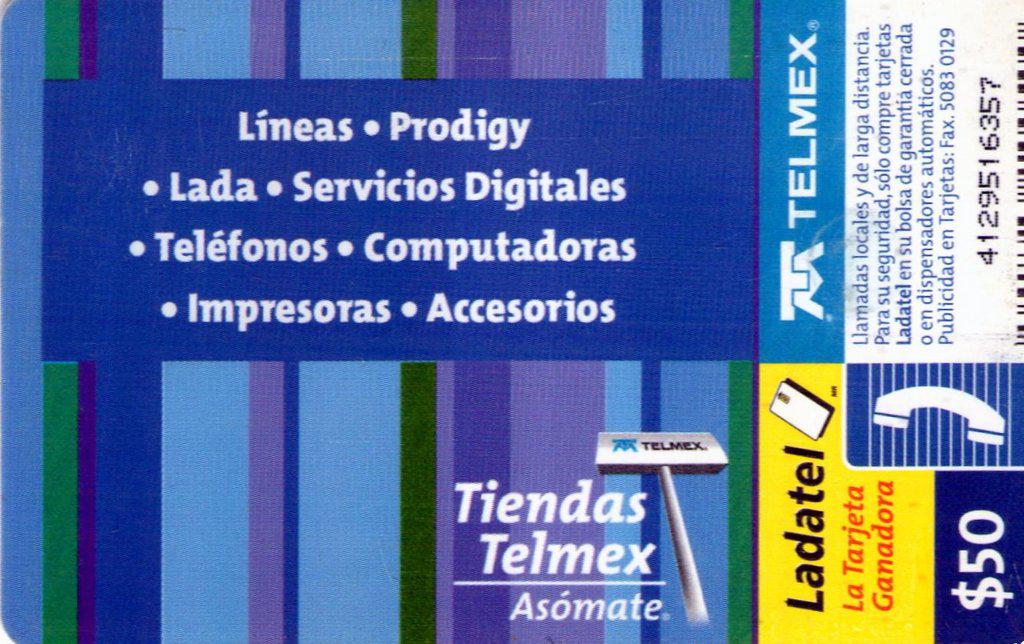 Coin Tiendas Telmex - Líneas Prodigy Lada Servicios -07 - Telmex - Productos y Servicios-Telmex - Ladatel México undefined