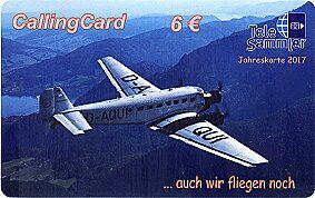 Coin TeleSammler - Jahreskarte 2017 Junkers JU 52 „Tante JU“-CallingCard TS-Deutsche Telekom Germany (Federal Republic) undefined