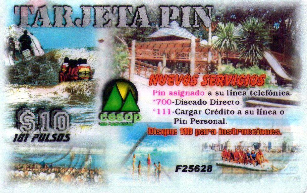 Pin em tarjetas