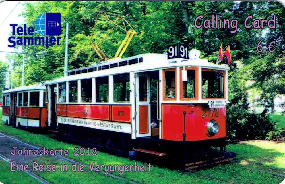 Coin TeleSammler - Jahreskarte 2018 Hist Prager Straßenbahn-CallingCard TS-Deutsche Telekom Germany (Federal Republic) undefined