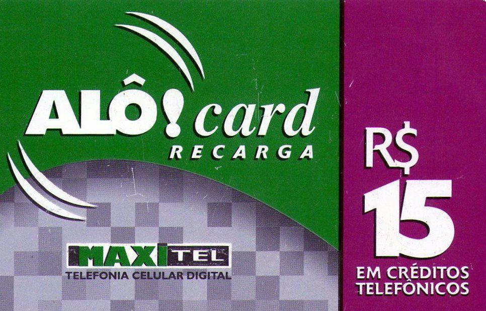 Coin Aló Card recarga de R 15-Alô Card Recarga-Alô Card Maxitel Brasil undefined