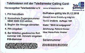 Coin TeleSammler - 2018 ist aufgegleist-CallingCard TS-Deutsche Telekom Germany (Federal Republic) undefined