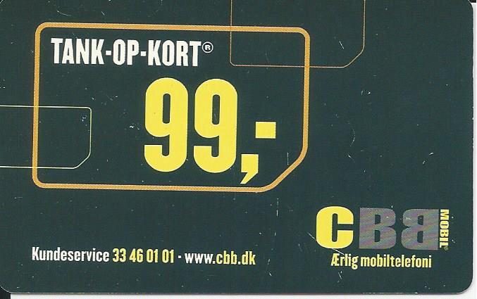 Coin Tank Op Kort-CBB Mobil - Mobile Refill-Mobile Denmark Dinamarca undefined