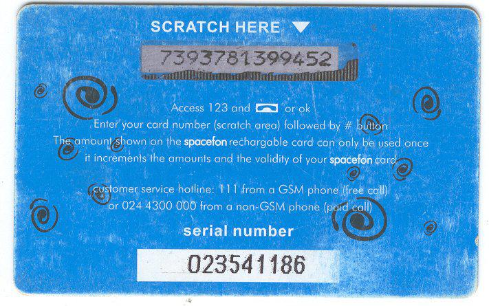 Coin Spacefon blue-SpaceFon - Mobile Refill-Mobile Ghana Gana undefined