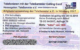 Coin TeleSammler - Mitgliederversammlung 2017 in Nürnberg-CallingCard TS-Deutsche Telekom Germany (Federal Republic) undefined
