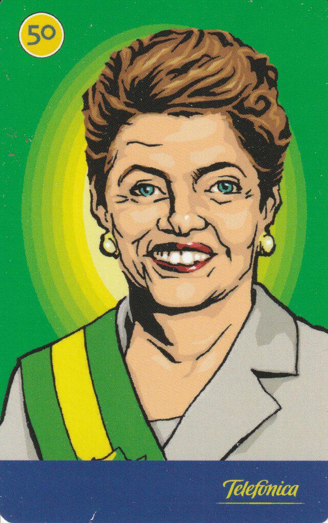Coin 4143 - Dilma Rousseff-Presidentes Brasileiros-Telefónica SP São Paulo Brasil undefined