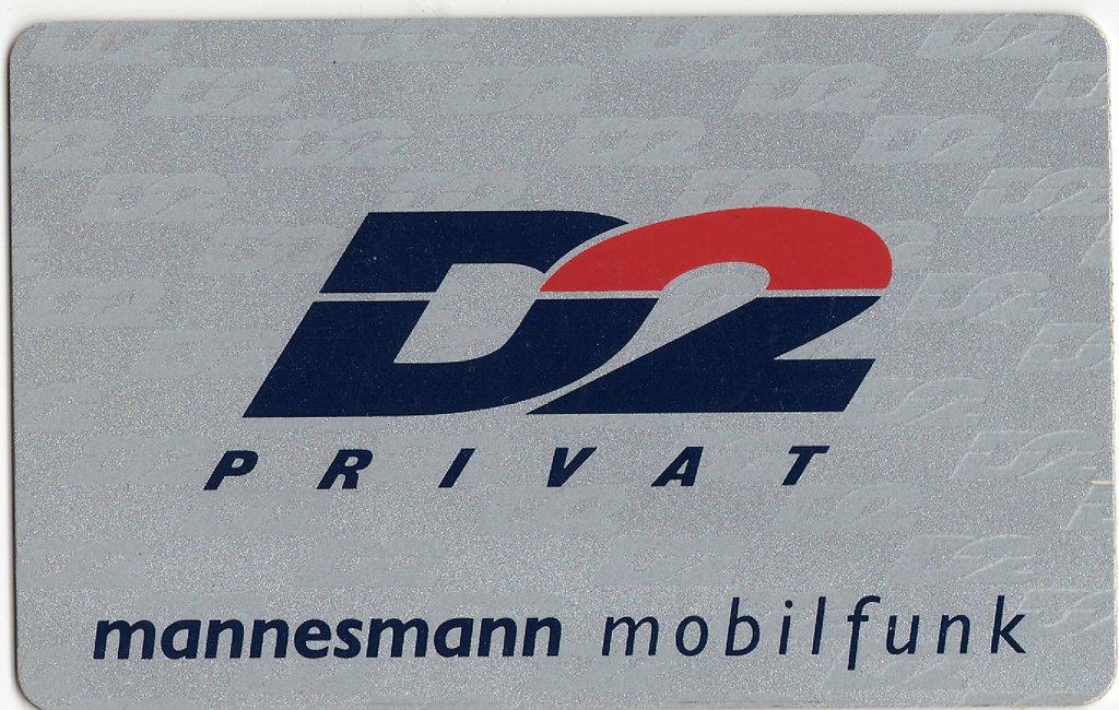 Coin D2-Privat - mannesmann - Freundlicher Service-D2-Netz - Mannesmann GSM-Vodafone Germany (Federal Republic) undefined