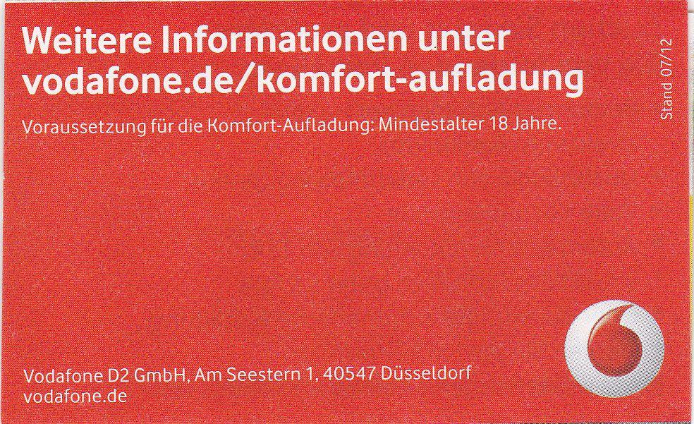 Coin Vodafone Symbol gross-D2 MannesmannVodafone - User Guides-Folders Covers User Guides Germany (Federal Republic) undefined