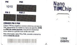 Coin Nano TIM Chip - 3 Blue Face Men And Woman-GSM Frames Blue Man Group-Telecom Italia Mobile TIM Brasil undefined