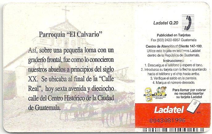 Coin Parroquia El Calvario-Guatemala La Ciudad Para Vivir-Telgua - Ladatel Guatemala undefined