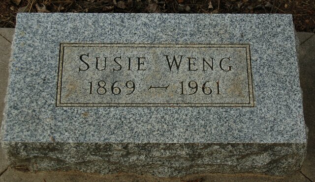 Susie Weng headstone