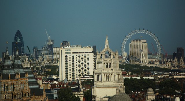 Central London from our hotel window