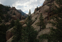 Rounded granite terain, Lost Creek Wilderness