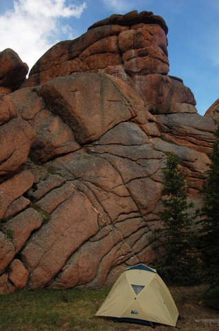 Camp in McCurdy Park, Lost Creek Wilderness