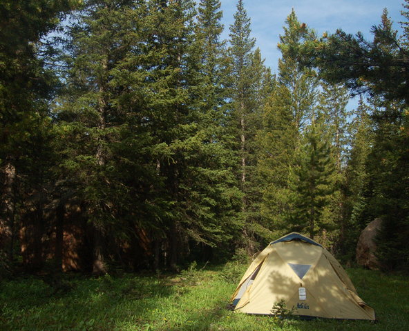 Camp near Buchanan Creek, Indian Peaks Wilderness