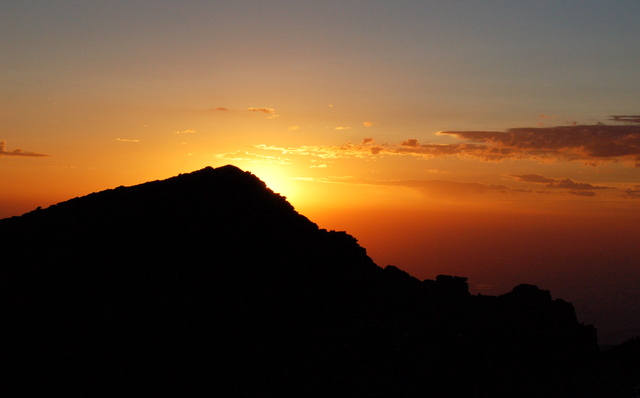 Sun rise over Mount Lady Washington