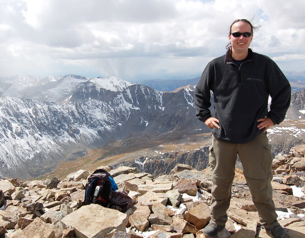 Jaeger on Quandary Peak