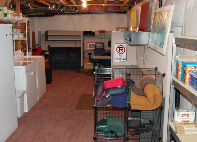 Unpacked basement, now with carpet!