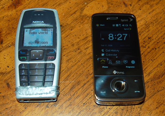 Nokia 6016 and HTC Touch Pro