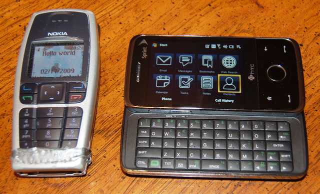 Nokia 6016 and HTC Touch Pro