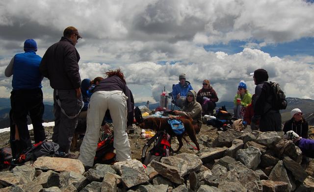 Fourth of July party on Torreys Peak