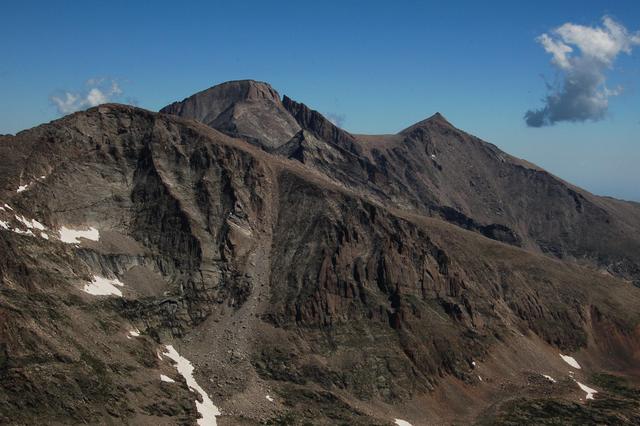 Chief's Head Peak, Longs Peak, Pagoda Mountain, and Mount Meeker