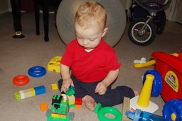 Calvin builds with Duplos