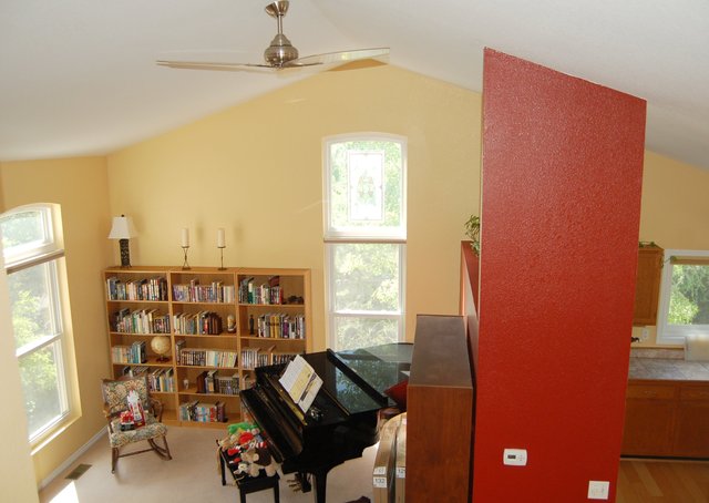 Living room, after painting and unpacking