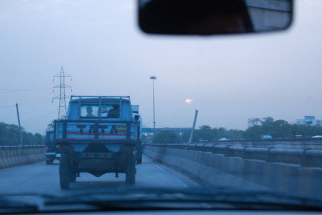 Setting sun over Agra