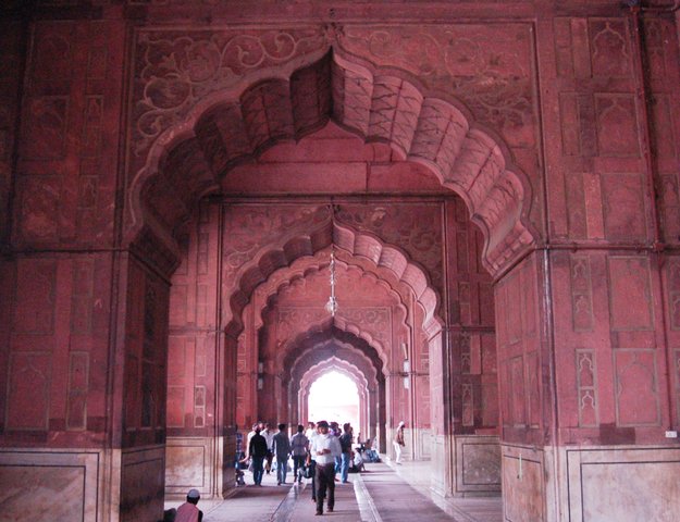 Main corridor at Jama Masjid