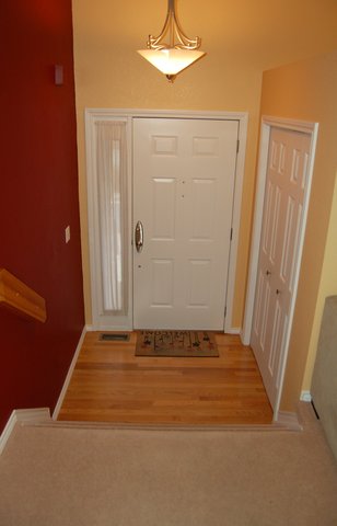 Entryway prior to wood floor installation