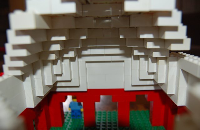 Interior of dome on Lego Mughal palace