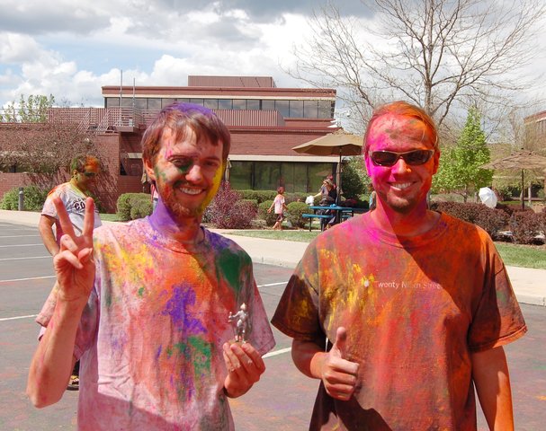 Willy and Jaeger after Holi
