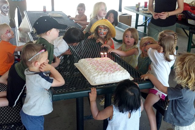 Calvin at a classmate's birthday party