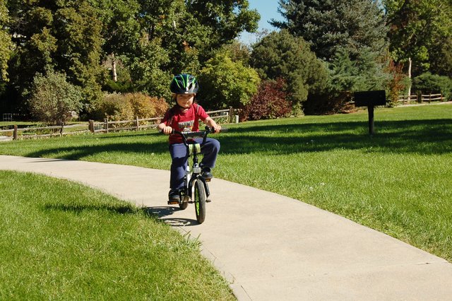 Calvin bikes into the 'Mommy Park'