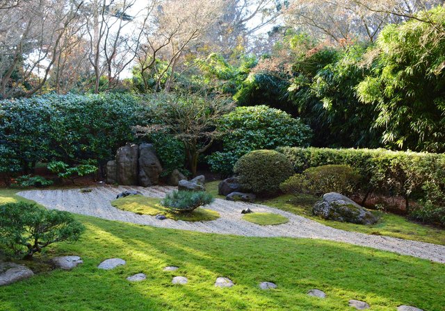 Zen garden at the Japanese Tea Garden