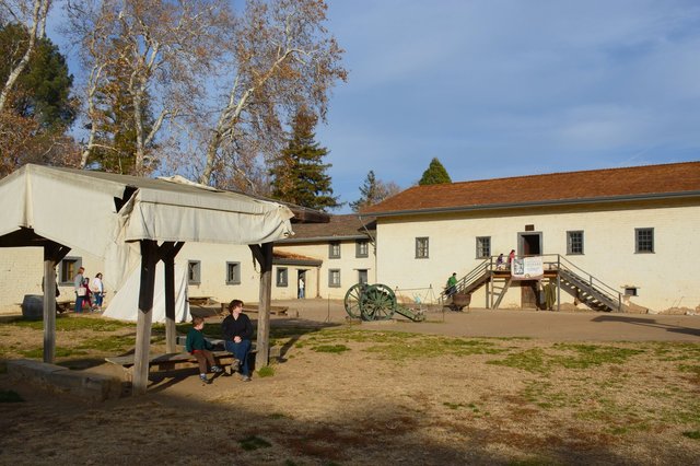 Calvin and Kiesa at Sutter's Fort